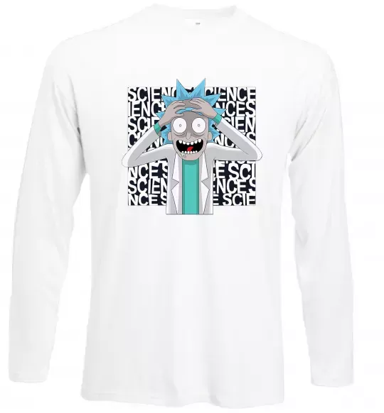 Лонгслив Science Rick Белый фото
