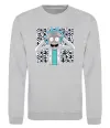 Свитшот Science Rick Серый меланж фото