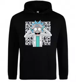 Мужская толстовка (худи) Science Rick Черный фото