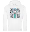 Женская толстовка (худи) Science Rick Белый Женская толстовка (худи) Science Rick Белый фото