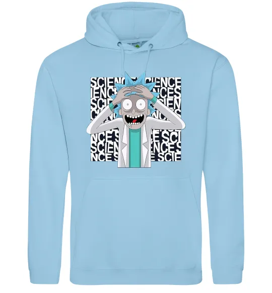 Жіноча толстовка (худі) Science Rick Блакитний фото