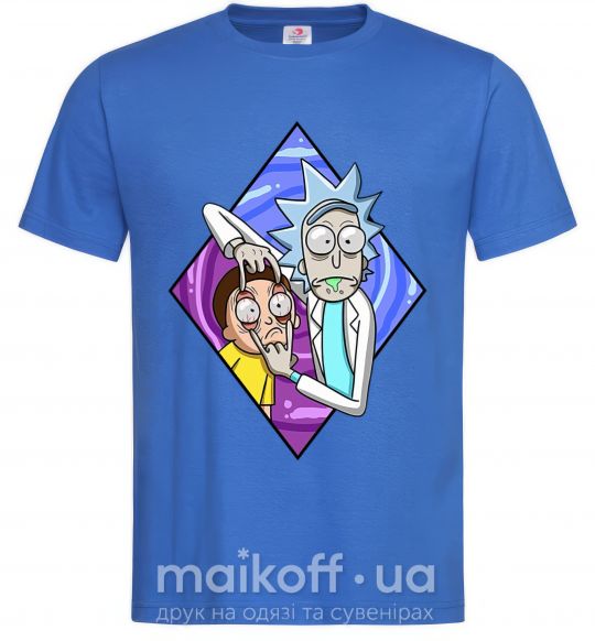 Чоловіча футболка Рик и Морти смотри Яскраво-синій фото