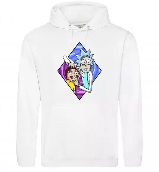 Женская толстовка (худи) Рік і Морті дивись Белый фото