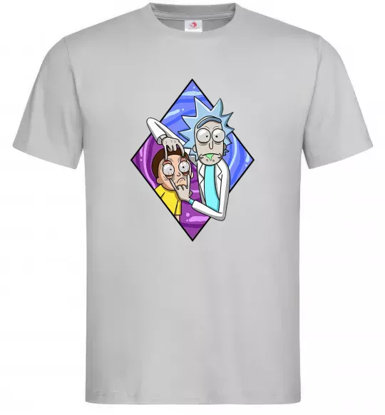 Мужская футболка Рік і Морті дивись Серый фото