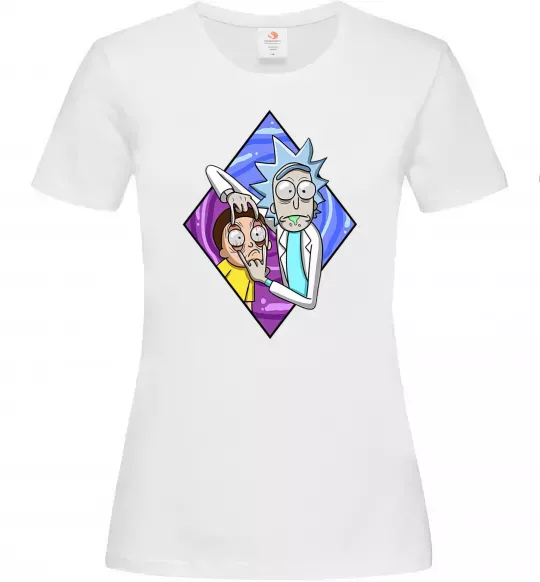 Женская футболка Рік і Морті дивись Белый фото