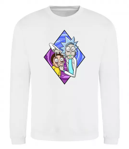 Світшот Рік і Морті дивись Білий фото