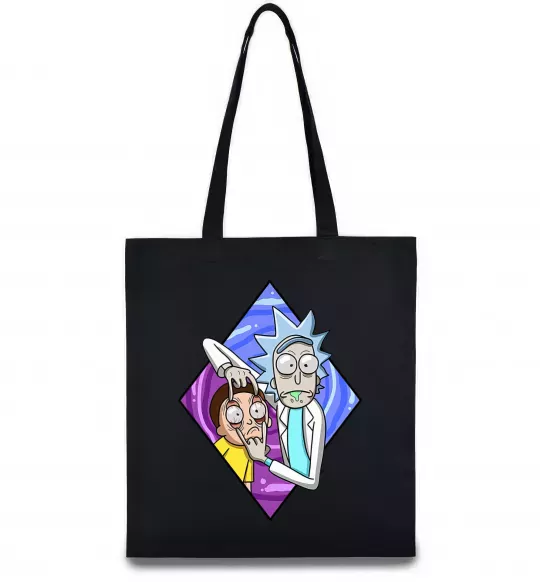 Еко-сумка Рік і Морті дивись Чорний фото