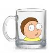 Чашка скляна Morty Прозорий фото