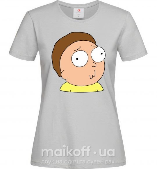Жіноча футболка Morty Сірий фото