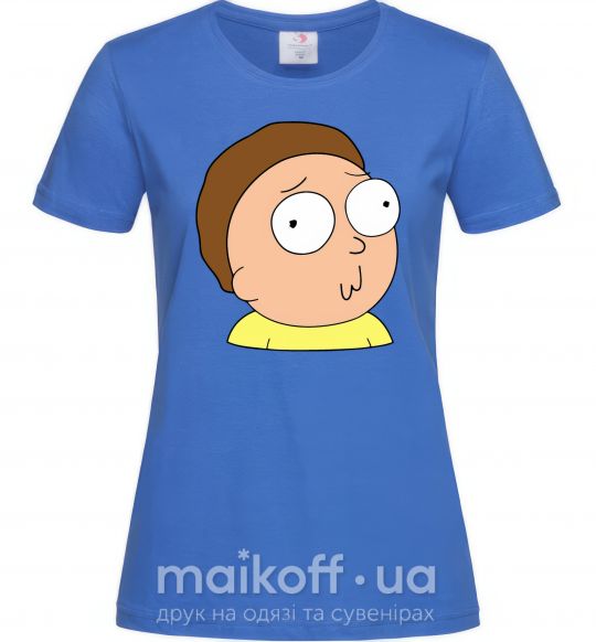 Жіноча футболка Morty Яскраво-синій фото