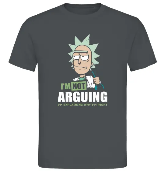 Мужская футболка I'm explaining why i'm right Графит фото