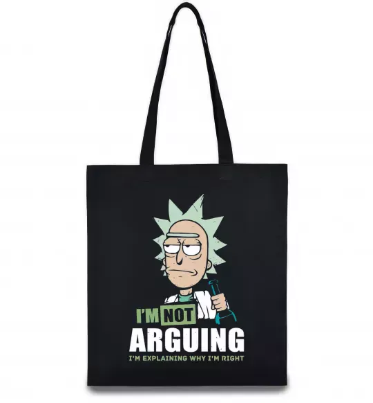 Еко-сумка I'm explaining why i'm right Чорний фото