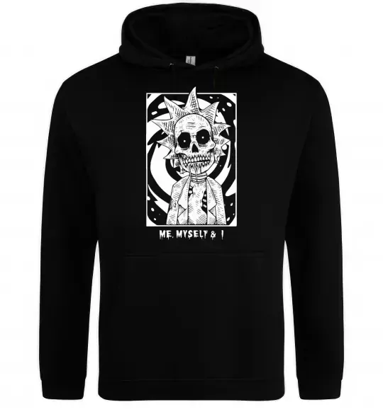Женская толстовка (худи) Me myself and I Черный фото