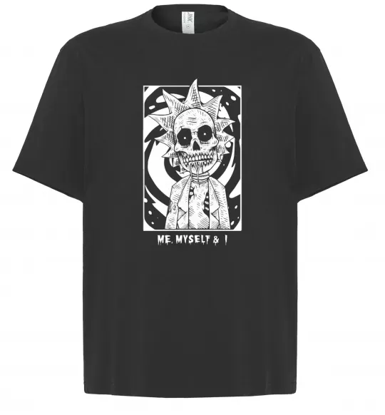 Футболка Оверсайз Me myself and I Черный фото