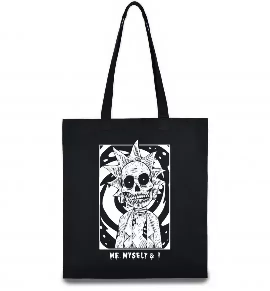 Еко-сумка Me myself and I Чорний фото