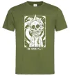 Чоловіча футболка Me myself and I Оливковий фото