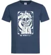Чоловіча футболка Me myself and I Темно-синій фото