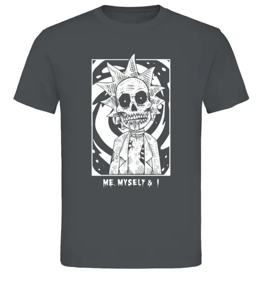 Чоловіча футболка Me myself and I Графіт фото