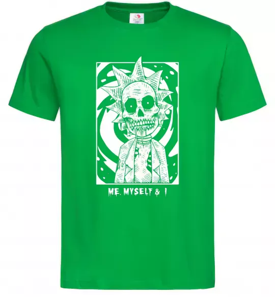 Чоловіча футболка Me myself and I Зелений фото