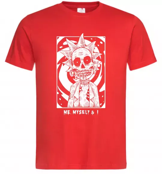 Чоловіча футболка Me myself and I Червоний фото