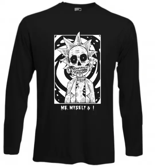 Лонгслив Me myself and I Черный фото