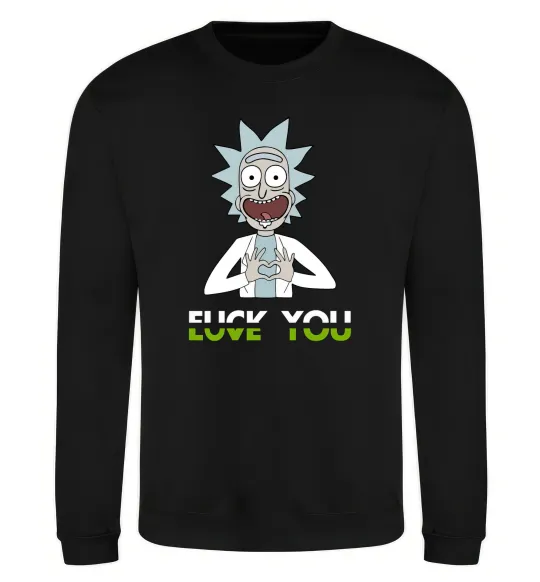 Світшот Rick Love you Чорний фото