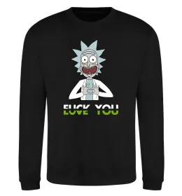 Свитшот Pickle Rick Серый меланж фото