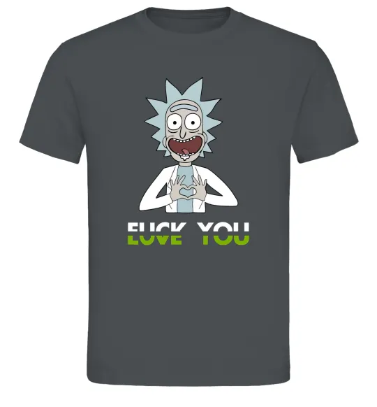 Мужская футболка Rick Love you Графит фото