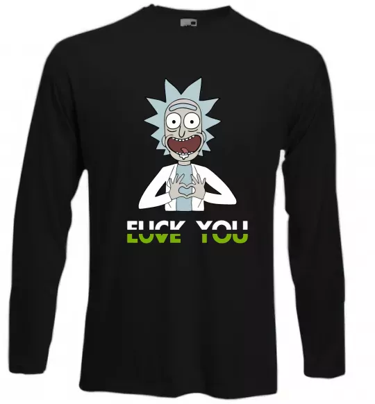 Лонгслив Rick Love you Черный фото