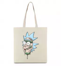 Эко-сумка Рік розплавився Бежевый фото