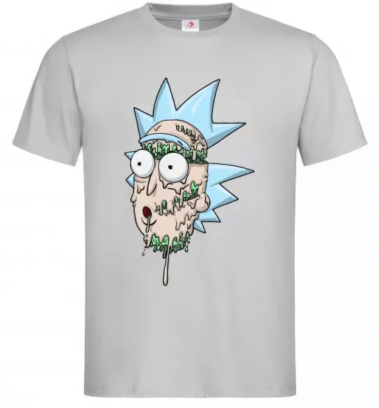 Чоловіча футболка Рік розплавився Сірий фото