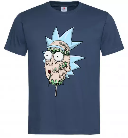 Чоловіча футболка Рік розплавився Темно-синій фото