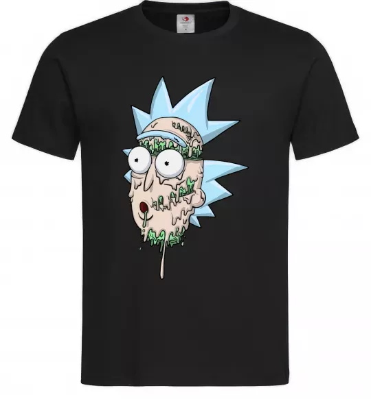 Чоловіча футболка Рік розплавився Чорний фото