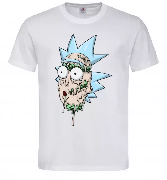 Чоловіча футболка Рік розплавився Білий фото