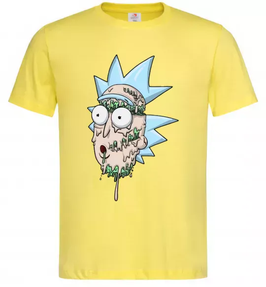 Чоловіча футболка Рік розплавився Лимонний фото