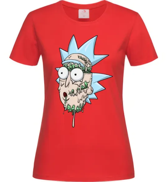 Жіноча футболка Рік розплавився Червоний фото