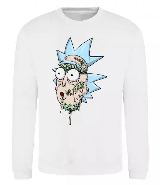 Світшот Рік розплавився Білий фото