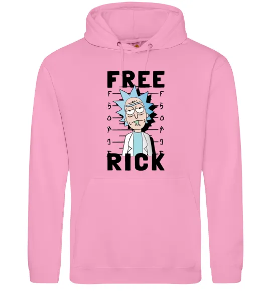 Мужская толстовка (худи) Free Rick Розовый фото