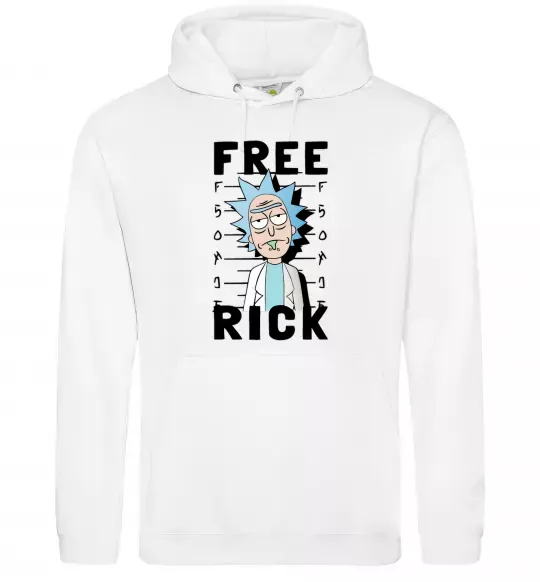Женская толстовка (худи) Free Rick Белый фото