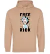 Женская толстовка (худи) Free Rick Песочный фото