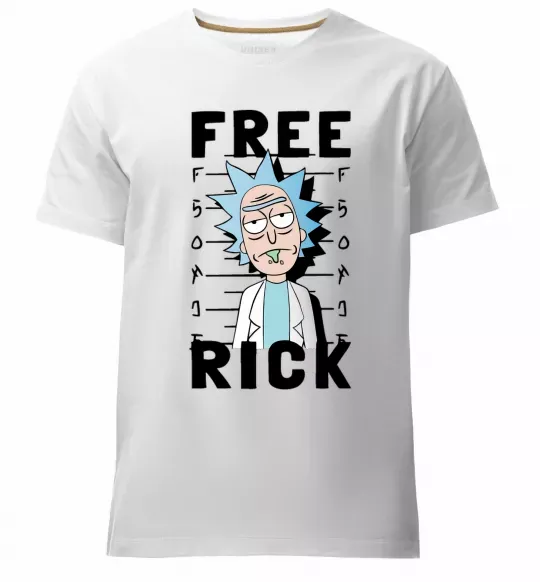 Чоловіча преміум футболка Free Rick Білий фото