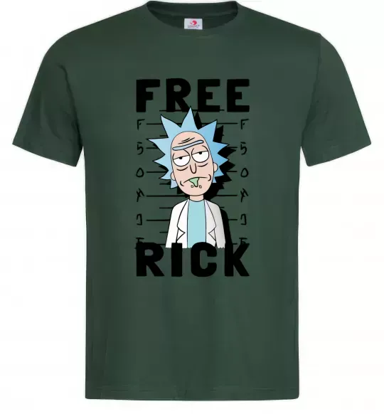 Чоловіча футболка Free Rick Темно-зелений фото