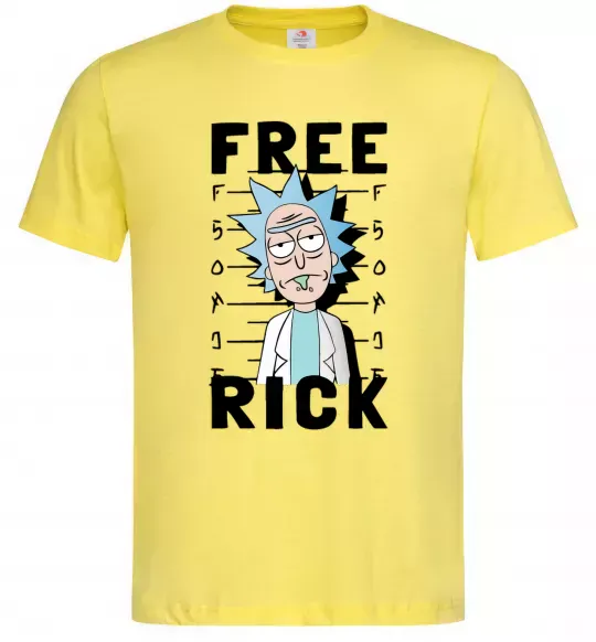 Чоловіча футболка Free Rick Лимонний фото