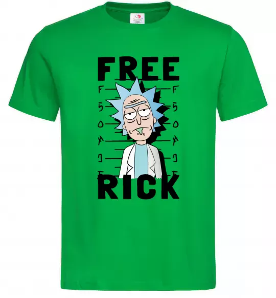 Чоловіча футболка Free Rick Зелений фото