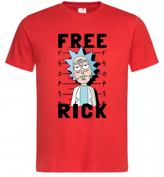 Чоловіча футболка Free Rick Червоний фото