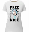 Жіноча преміум футболка Free Rick Білий фото