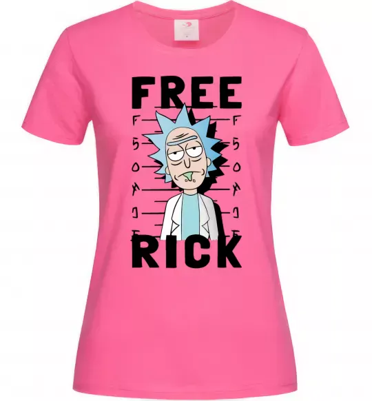 Женская футболка Free Rick Ярко-розовый фото