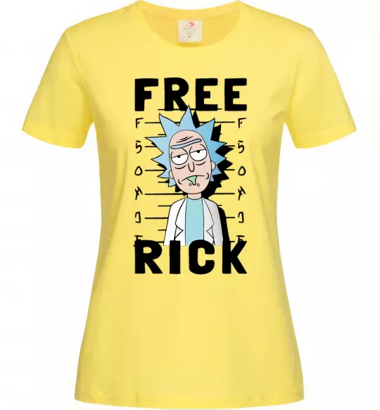 Женская футболка Free Rick Лимонный фото