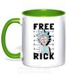 Чашка с цветной ручкой Free Rick Зеленый фото