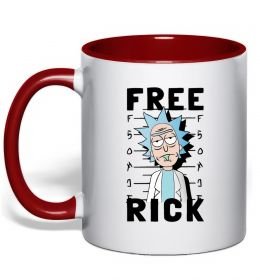 Чашка с цветной ручкой Free Rick Чашка с цветной ручкой Free Rick